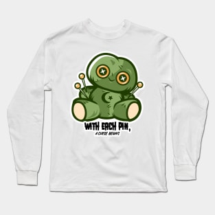 Voodoo zombie stuffed animal Long Sleeve T-Shirt